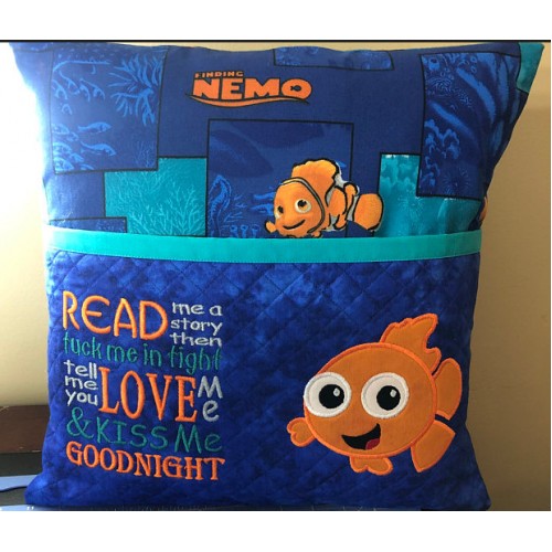 Nemo with read me story Reading Pillow