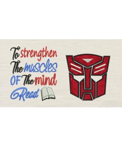 Autobots face with to strengthen Embroidery