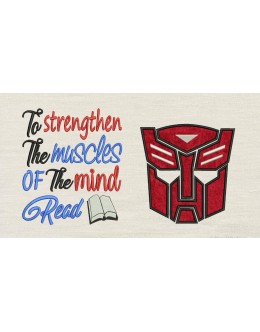 Autobots face with to strengthen Embroidery