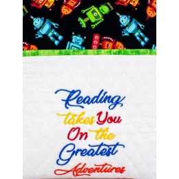Reading takes you Machine Embroidery Design