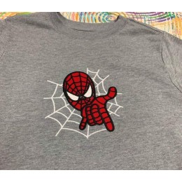 spiderman applique embroidery design