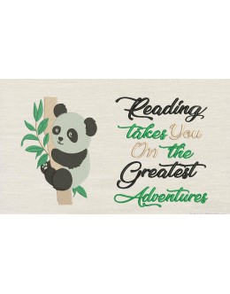 Panda with reading takes you