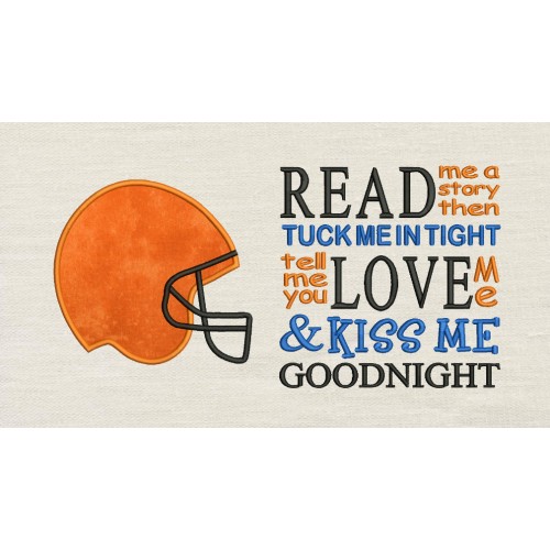 Football Helmet with Read me a story