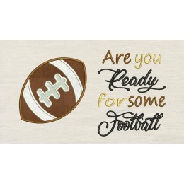 Football with Are You Ready Reading Pillow