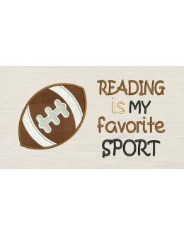 Football with Reading is my favorite sport Reading Pillow