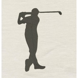 Golf embroidery design