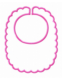 Baby bibs doce in the hoop embroidery design