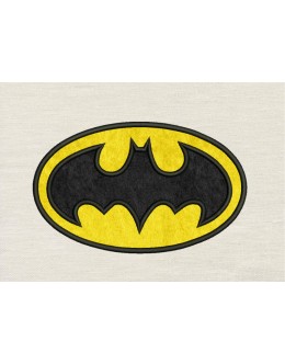 Batman logo embroidery design