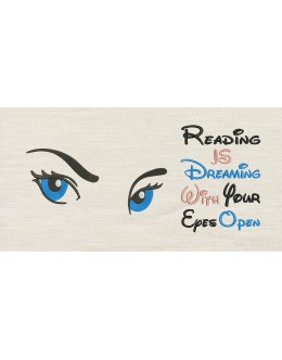 Eyes areg With Reading is dreaming Designs