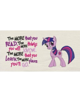 Twilight Sparkle pony with the more that you read
