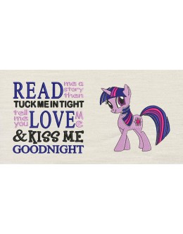 Twilight Sparkle pony with read me a story