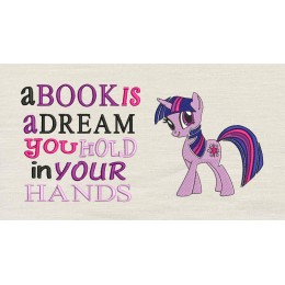 Twilight Sparkle pony with a book is a dream 