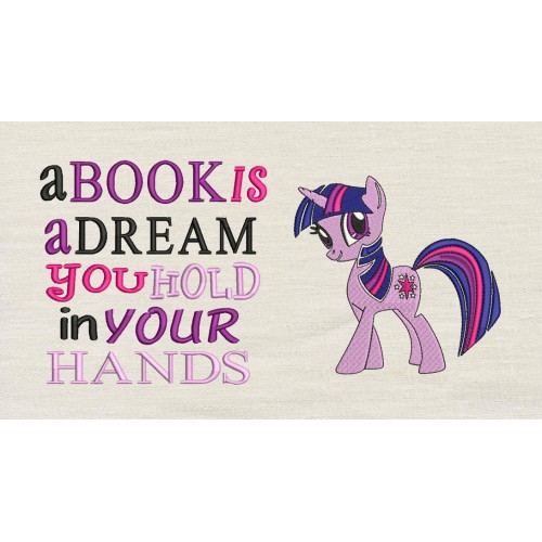 Twilight Sparkle pony with a book is a dream 