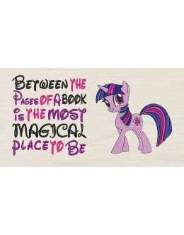 Twilight Sparkle pony with Between the Pages
