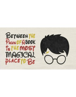 Harry Potter Face Applique Between the Pages