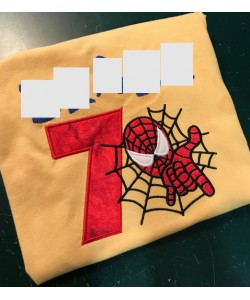 Spiderman with number 7 Design