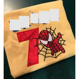 Spiderman with number 7 Design