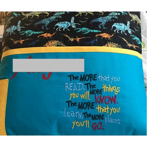 The More That You Read v2 Embroidery Design
