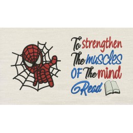 Spiderman with To strengthen Reading Pillow