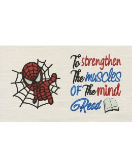 Spiderman embroidery with To strengthen