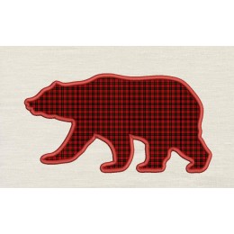 Bear embroidery design