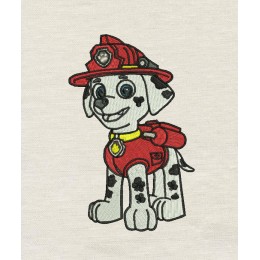 Marshal Paw Patrol embroidery design