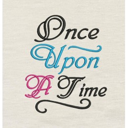 Once Upon a Time embroidery design Once Upon a Time embroidery design