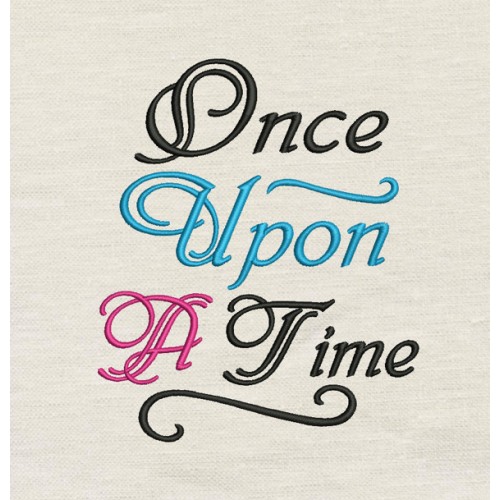 Once Upon a Time embroidery design