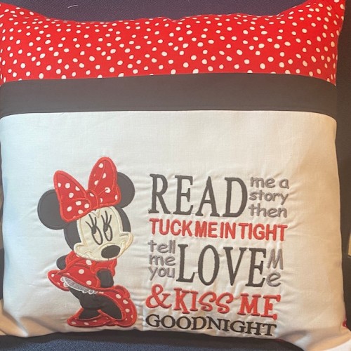 Minnie mouse read me a story Reading Pillow