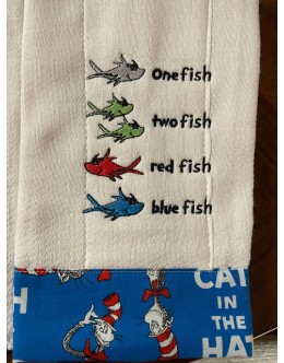 One fish two fish Embroidery design