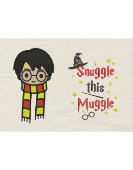 Harry potter face scarf with Snuggle
