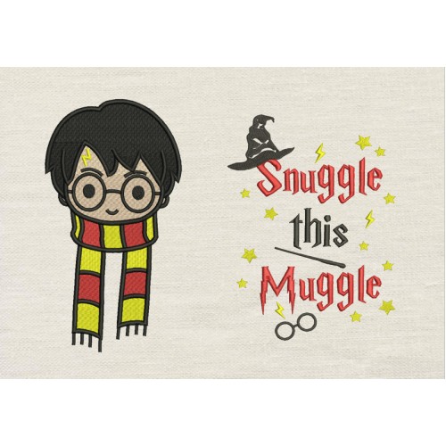 Harry potter face scarf with Snuggle