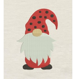 Gnome embroidery design