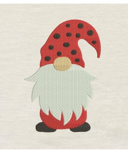 Gnome embroidery design