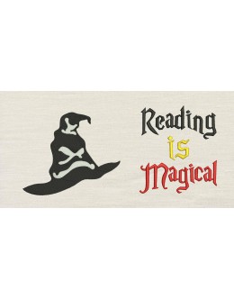 Harry sorting hat with Reading is Magical