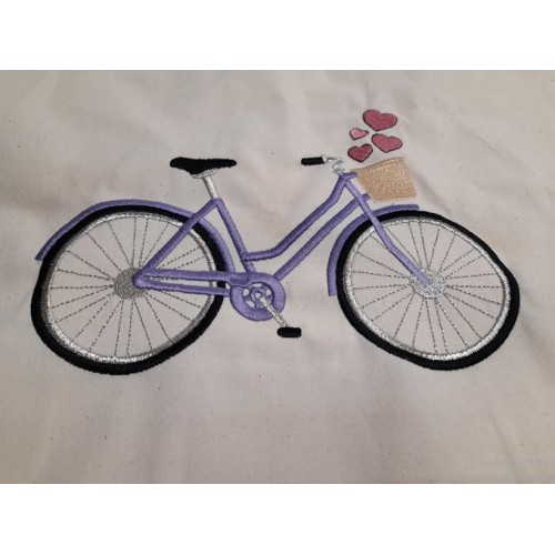 Bicycle embroidery design Bicycle embroidery design