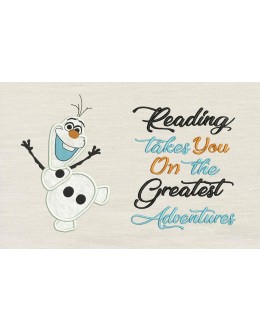 Olaf with reading takes you