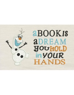 Olaf with a book is a dream