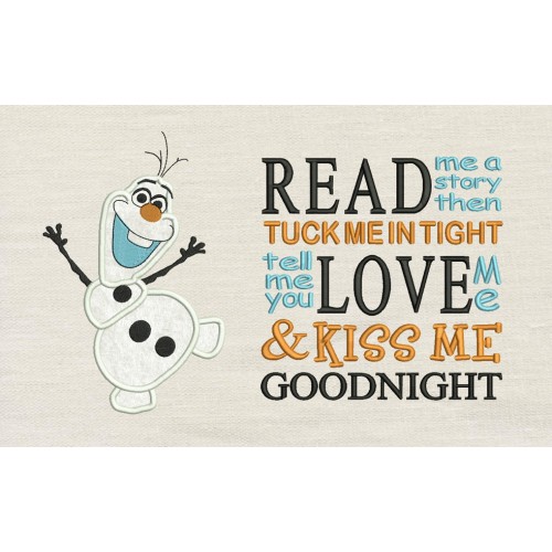 Olaf with read me a story
