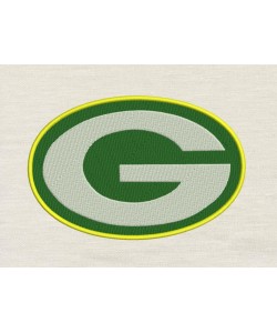 Green Bay Packers logo embroidery design