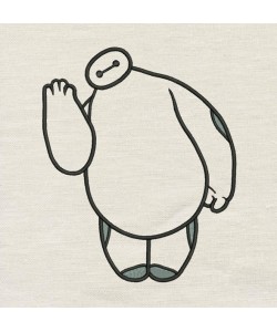 Baymax design embroidery
