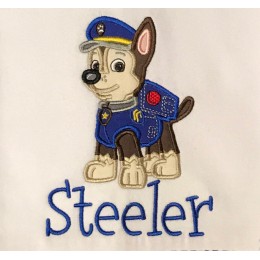 Chase Paw Patrol embroidery design