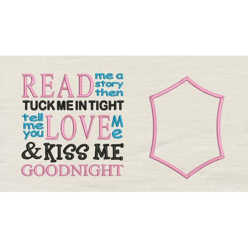 Read me a story with Frame applique