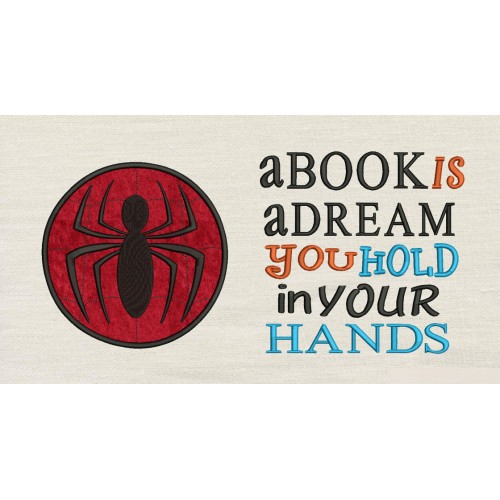 Spiderman Circle with a book is a dream