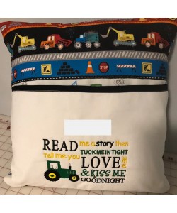 Read me a story tractor machine embroidery