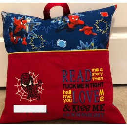 Spiderman applique with read me a story