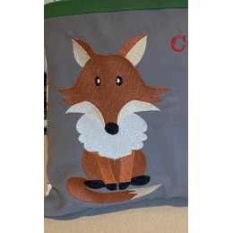 Fox embroidery design