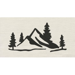 Mountain Embroidery Design