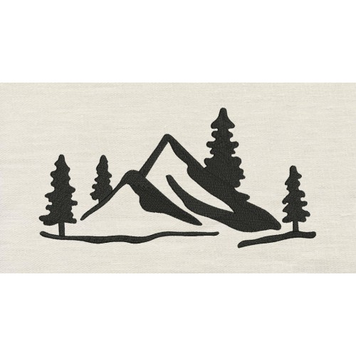Mountain Embroidery Design