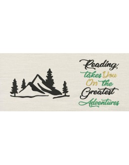 Mountain with reading takes you